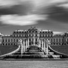 Schloss Belvedere in Schwarz/Weiss