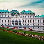 Schloss Belvedere nach Sonnenuntergang