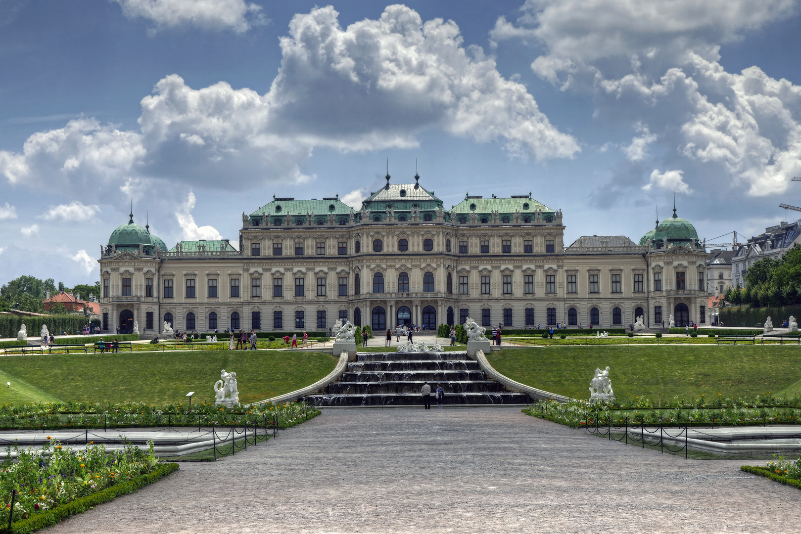 Schloss Belvedere von hinten