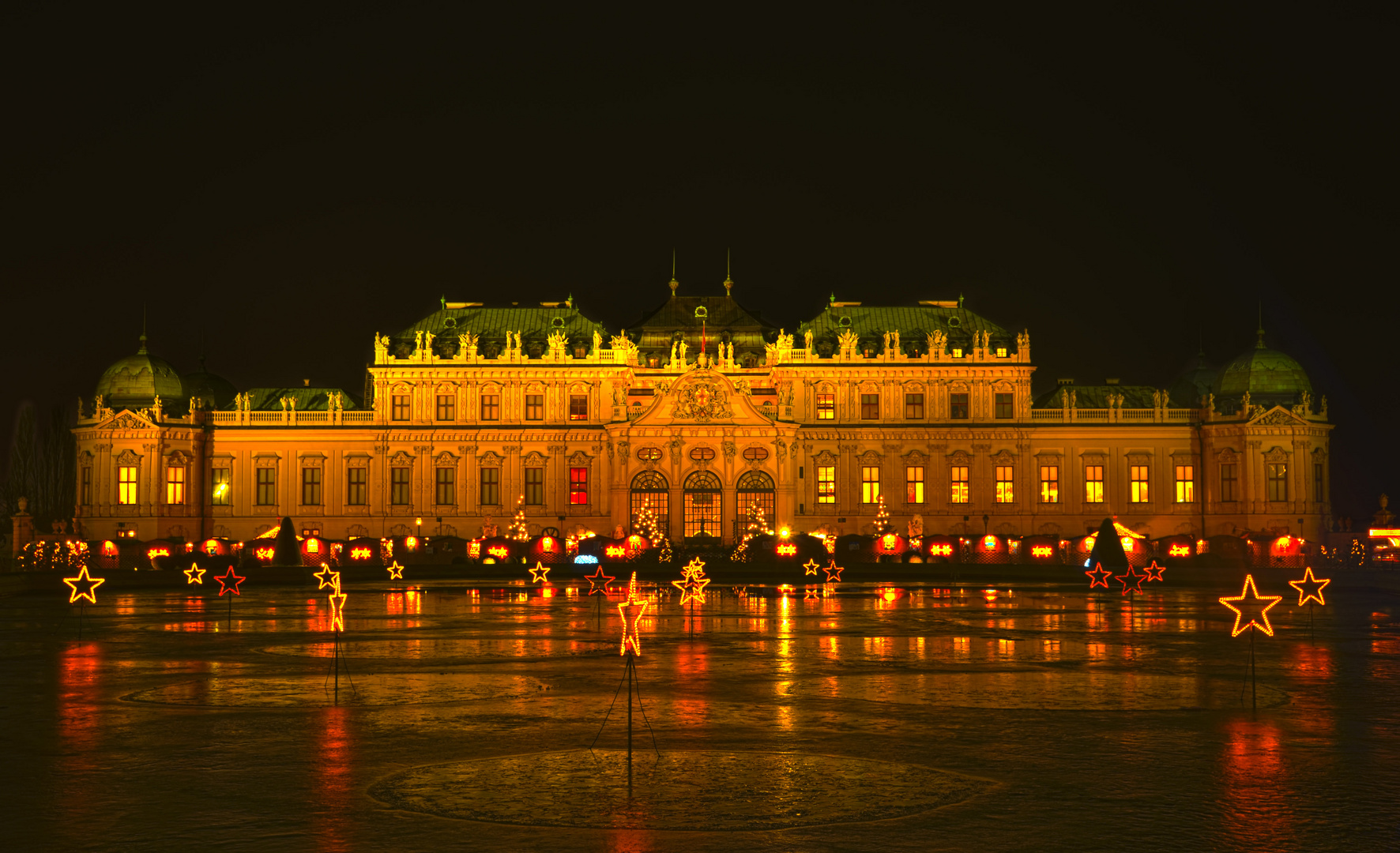 Schloss Belvedere zu Weihnachten