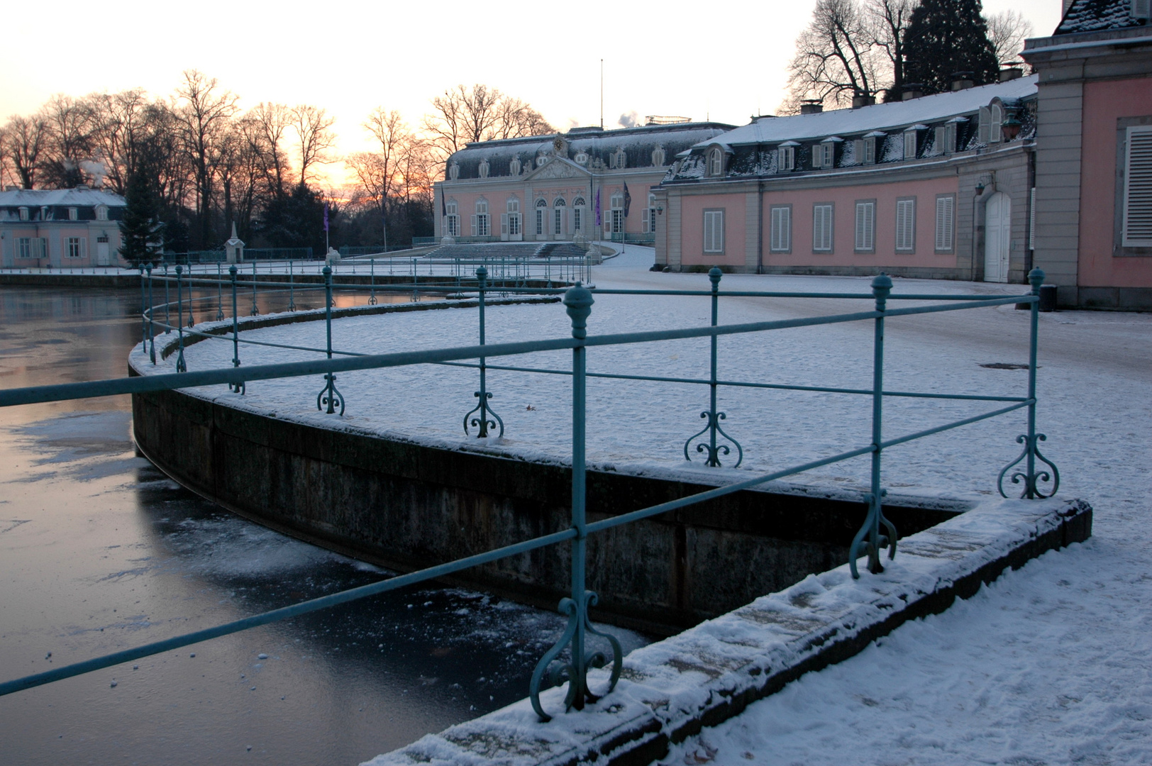 Schloss Benrath bei Sonenaufgang