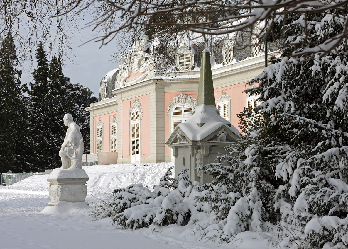 Schloss Benrath, Düsseldorf im Schnee