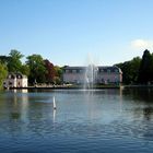 Schloss Benrath, Teich und Segelboot