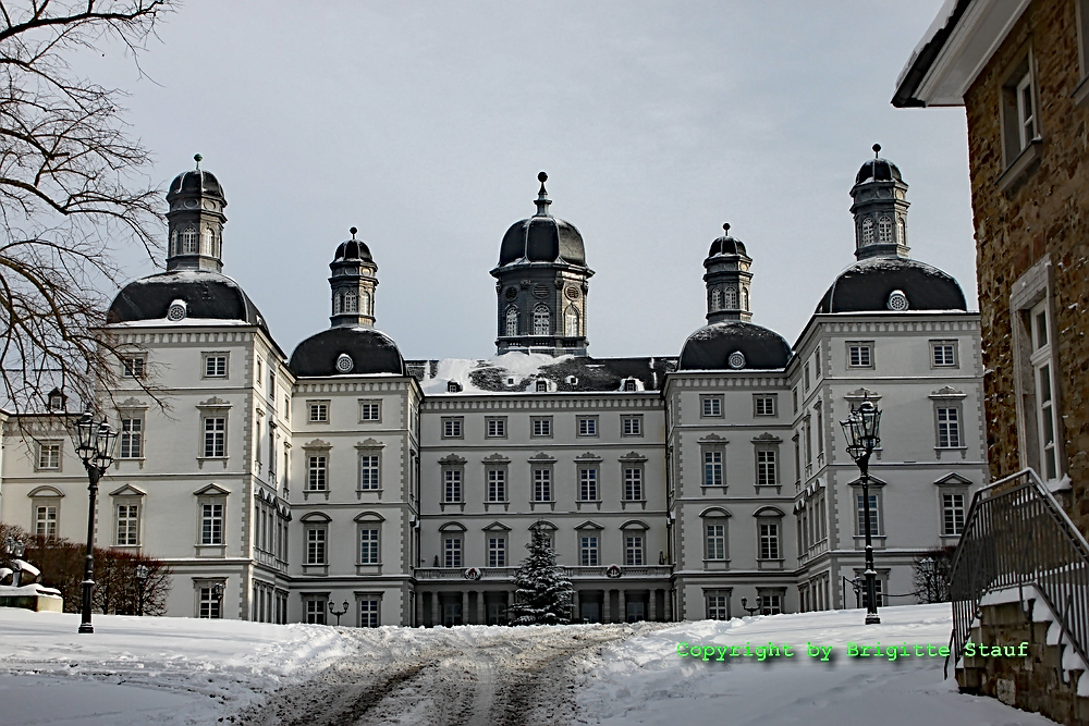 Schloss Bensberg im Schnee