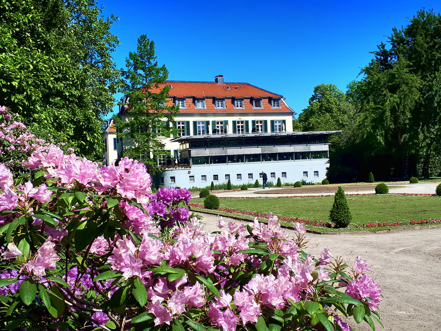 Schloss Berge und der Berger See sind ein beliebtes Erholungsgebiet