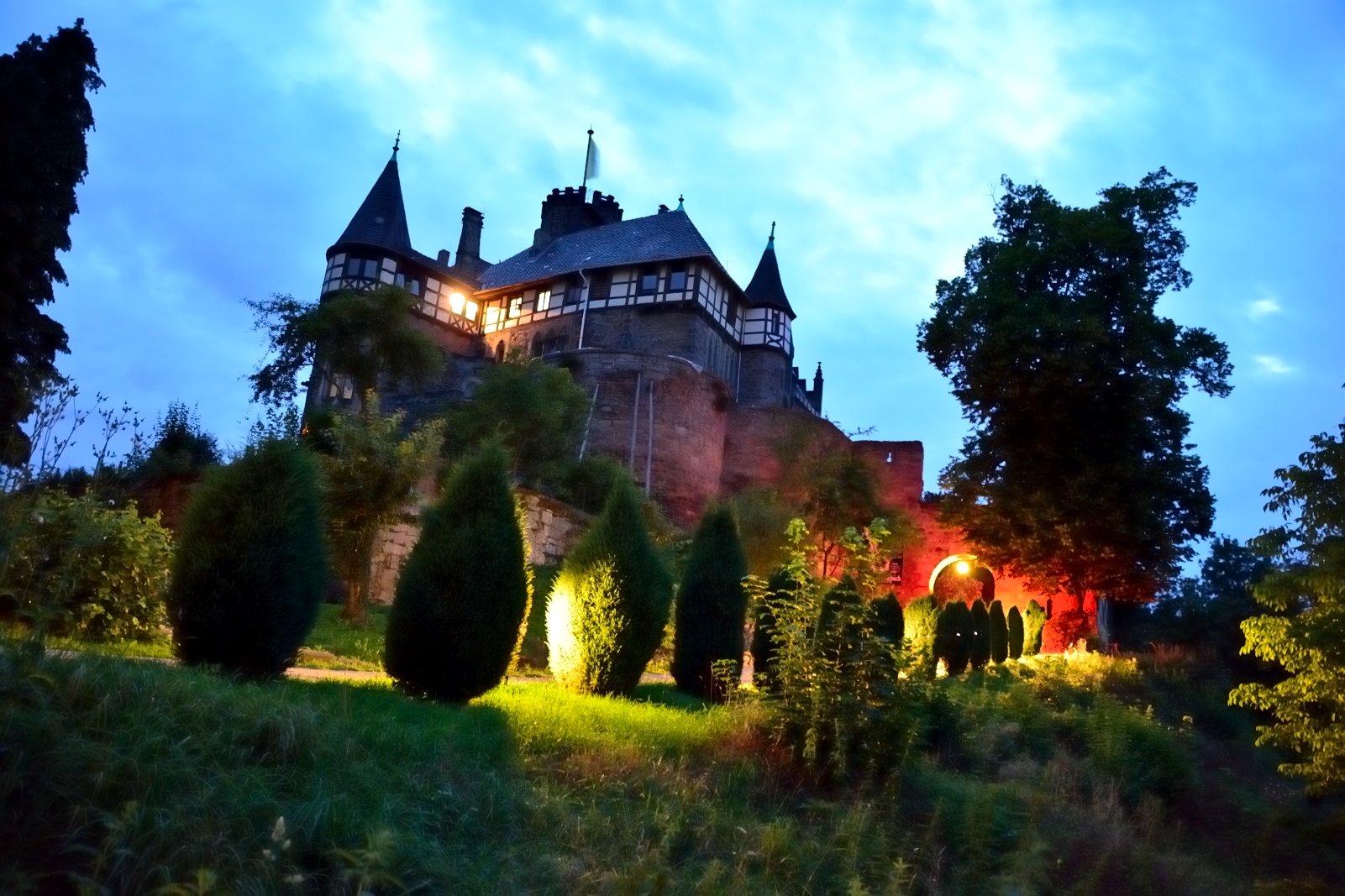 Schloss Berlepsch bei Nacht