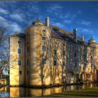 Schloss Bernau/Fischlham/OÖ - die Jännersonne sorgt für Licht und Schatten