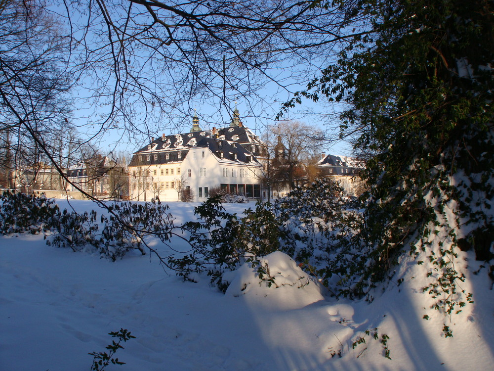 Schloss Blankenhain im Schnee