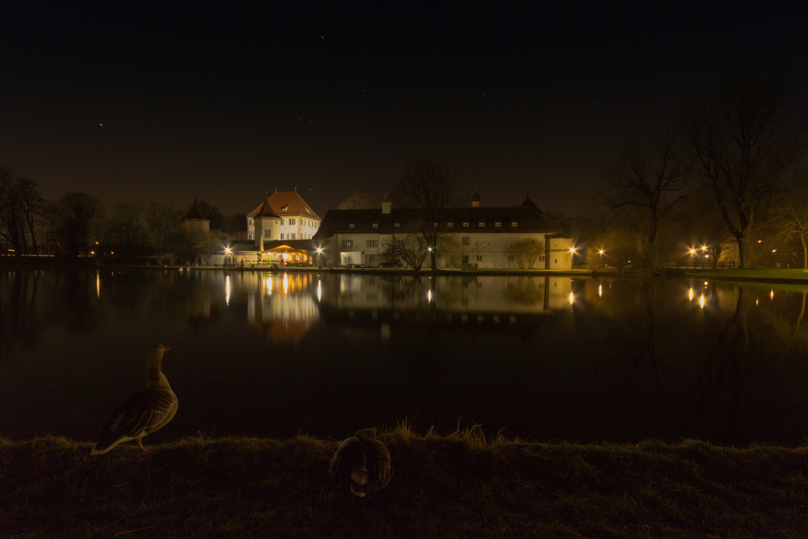 Schloß Blutenburg bei Nacht