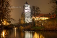 Schloss Brake bei Nacht