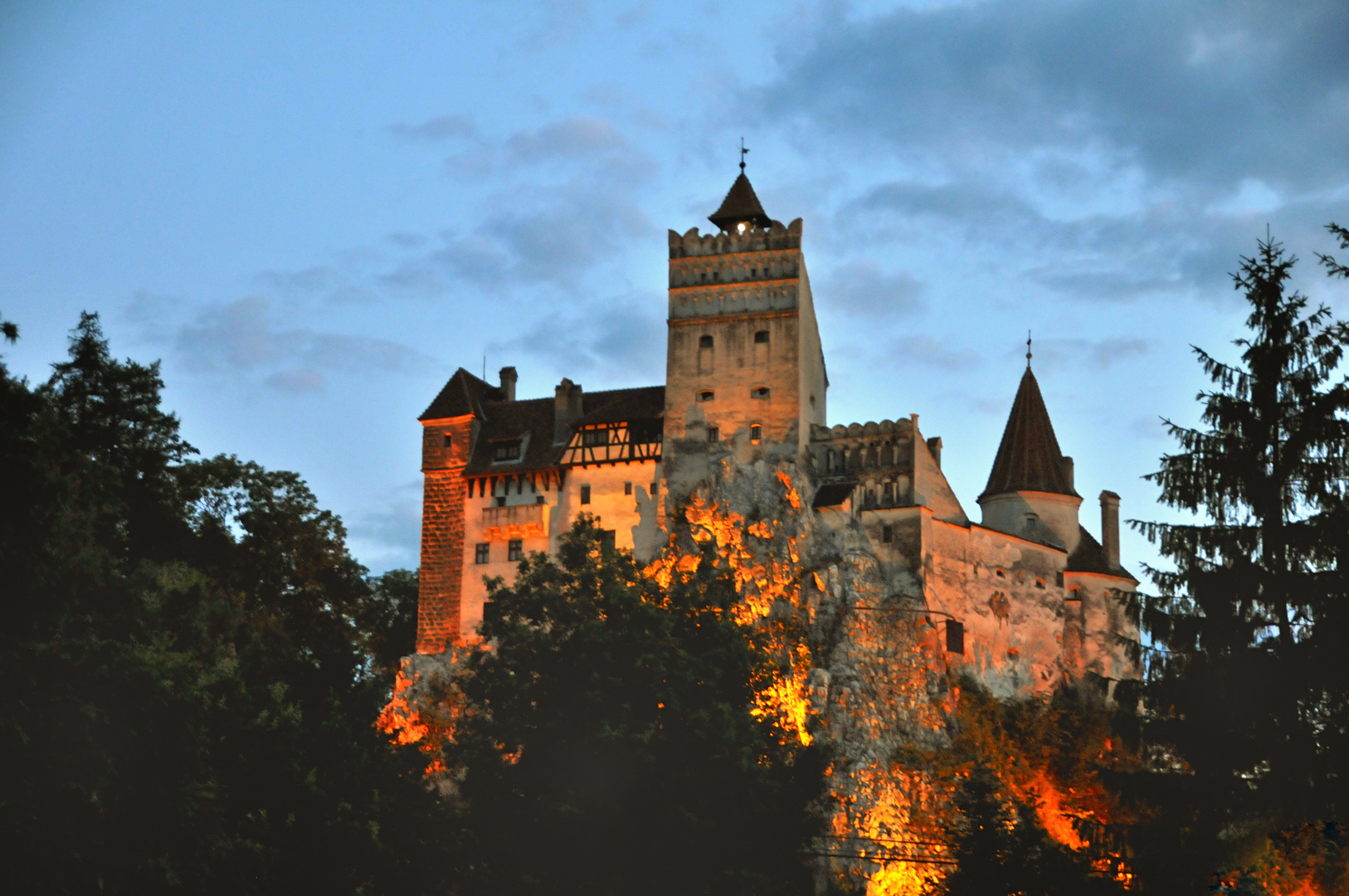 Schloss Bran bei Nacht