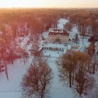 Schloss Branitz im Sonnenuntergang