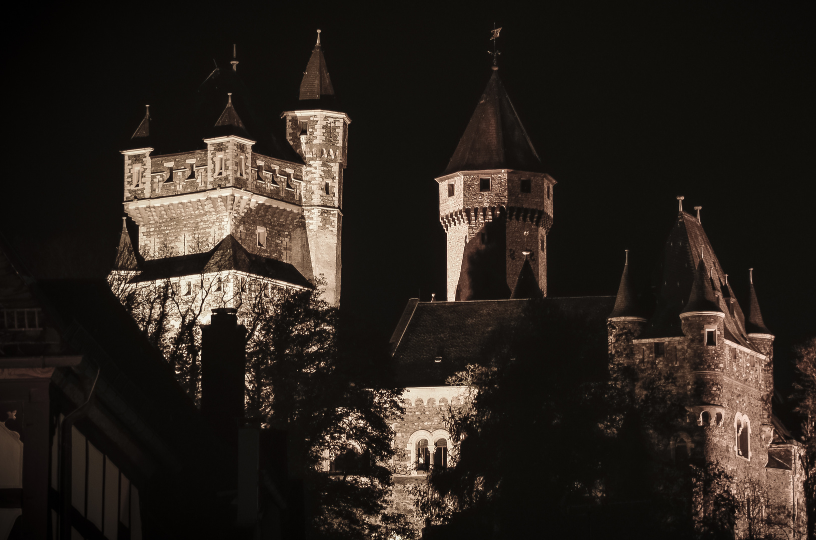 Schloss Braunfels bei Nacht