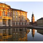 Schloß Bruchsal bei Sonnenuntergang