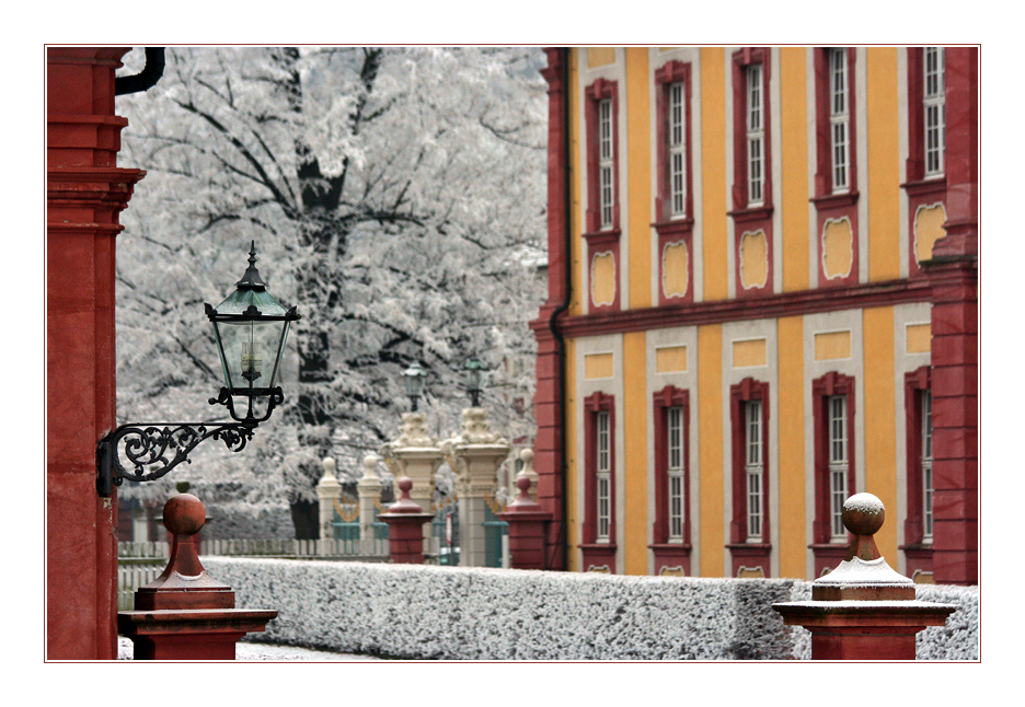 Schloss Bruchsal im Winter