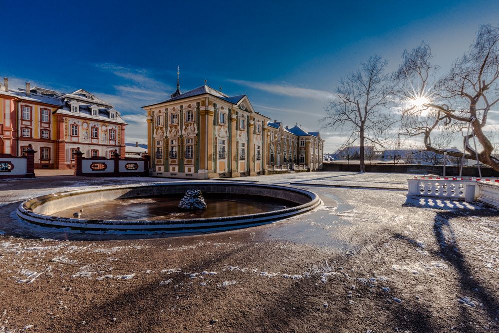 Schloss Bruchsal im Winter (20141228)