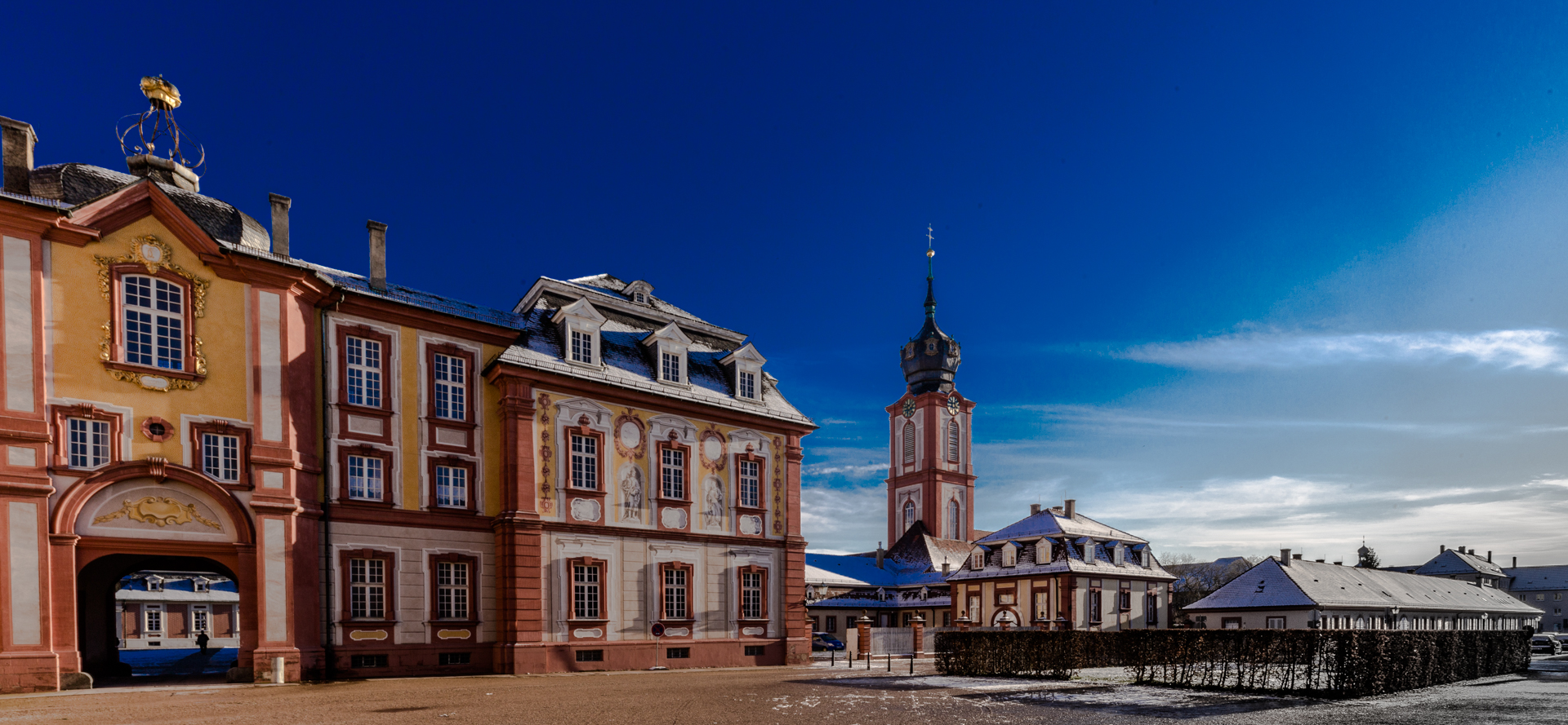 Schloss Bruchsal und Pfarrkirche