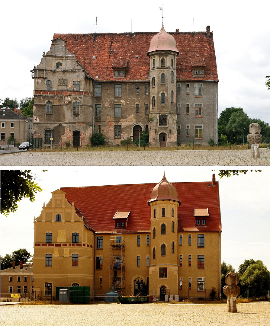 Schloss Bützow 2010 + 2013.