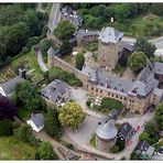 Schloss Burg an der Wupper aus der Luft