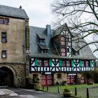 Schloss Burg - Innenhof - Rückseite des Eingangs