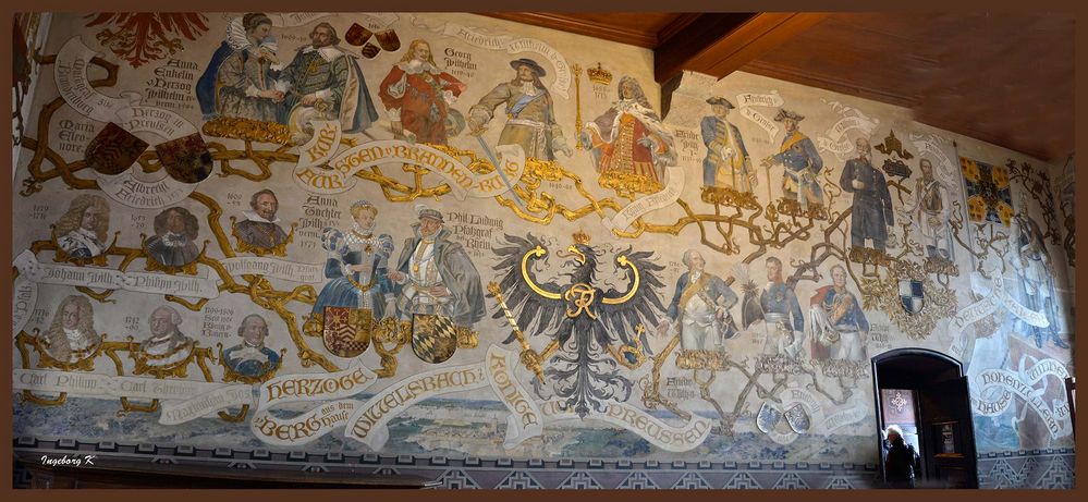 Schloss Burg - Rittersaal - Wandgemälde