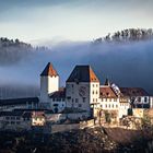 Schloss Burgdorf im Morgennebel