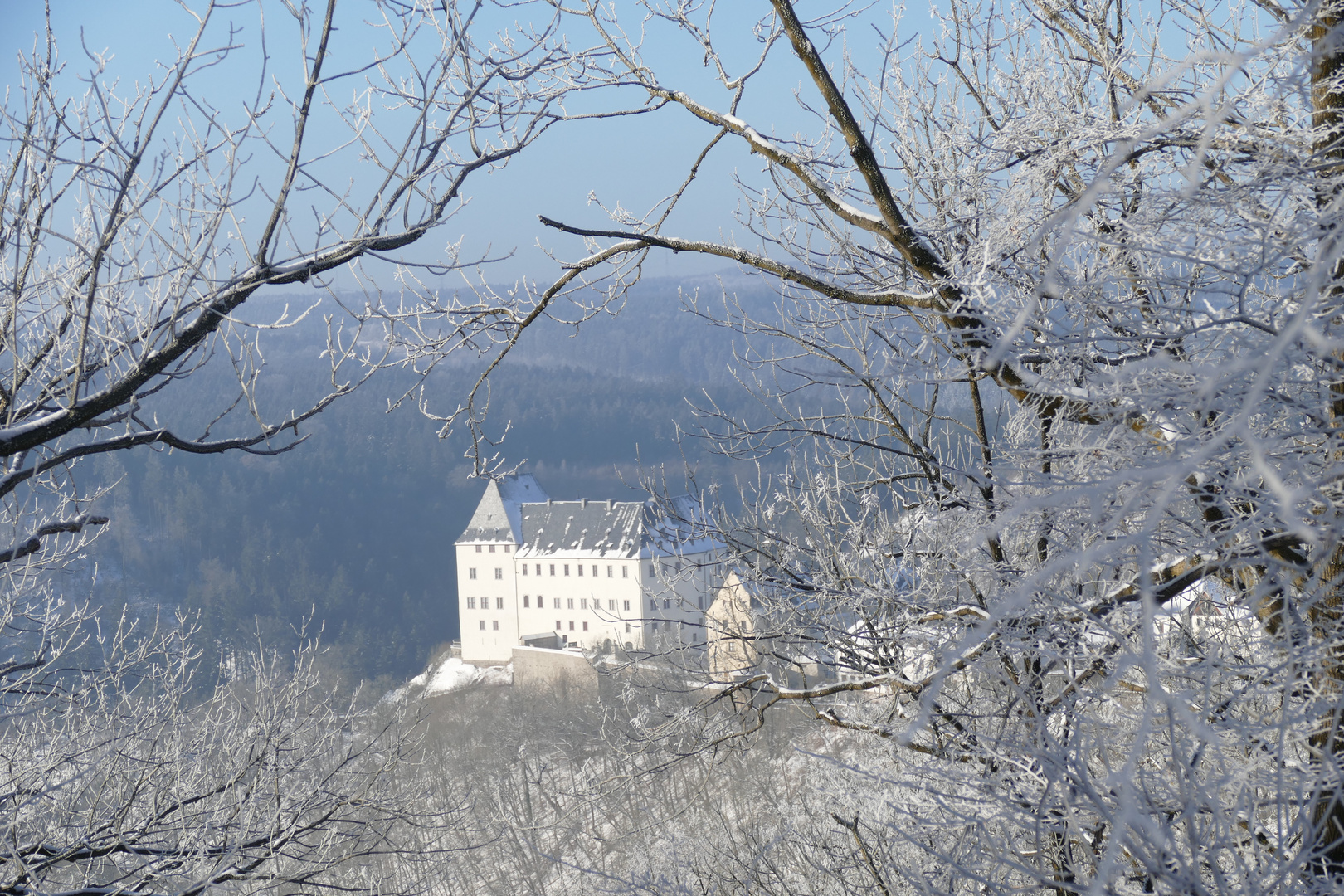 Schloss Burgk im Winter