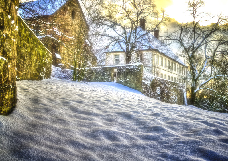 Schloss Cappenberg im Schnee