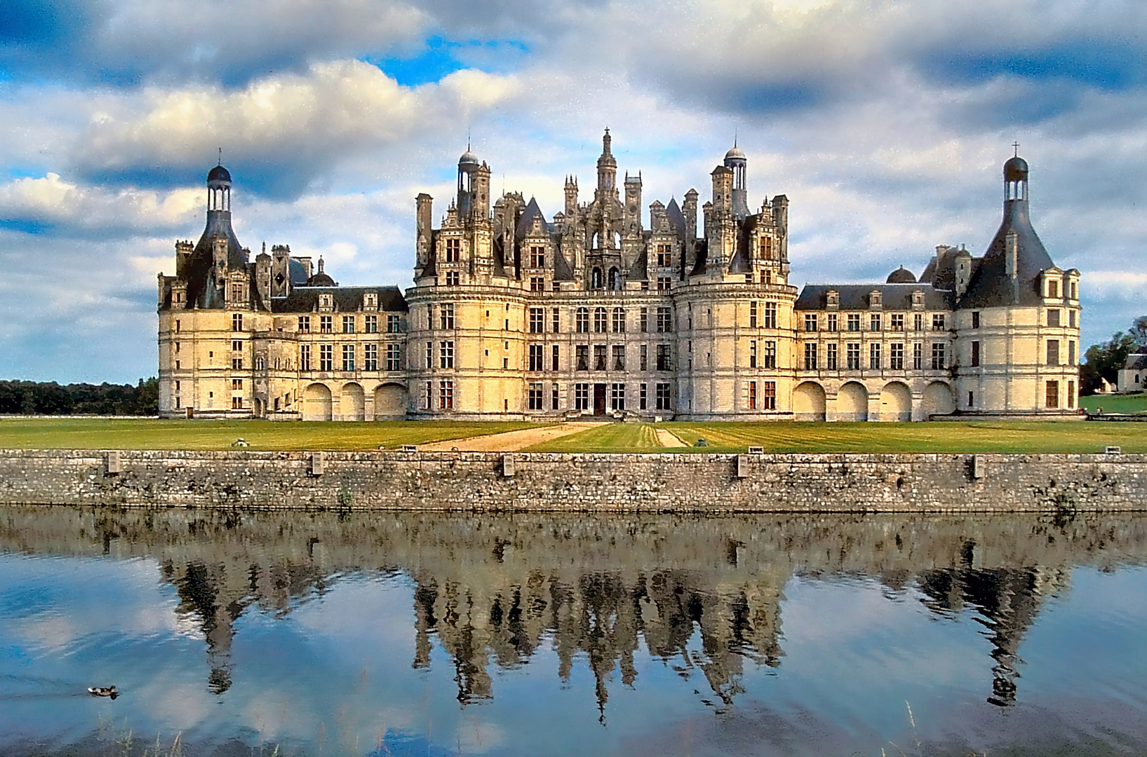 Schloss Chambord, ganz ohne Gerüst