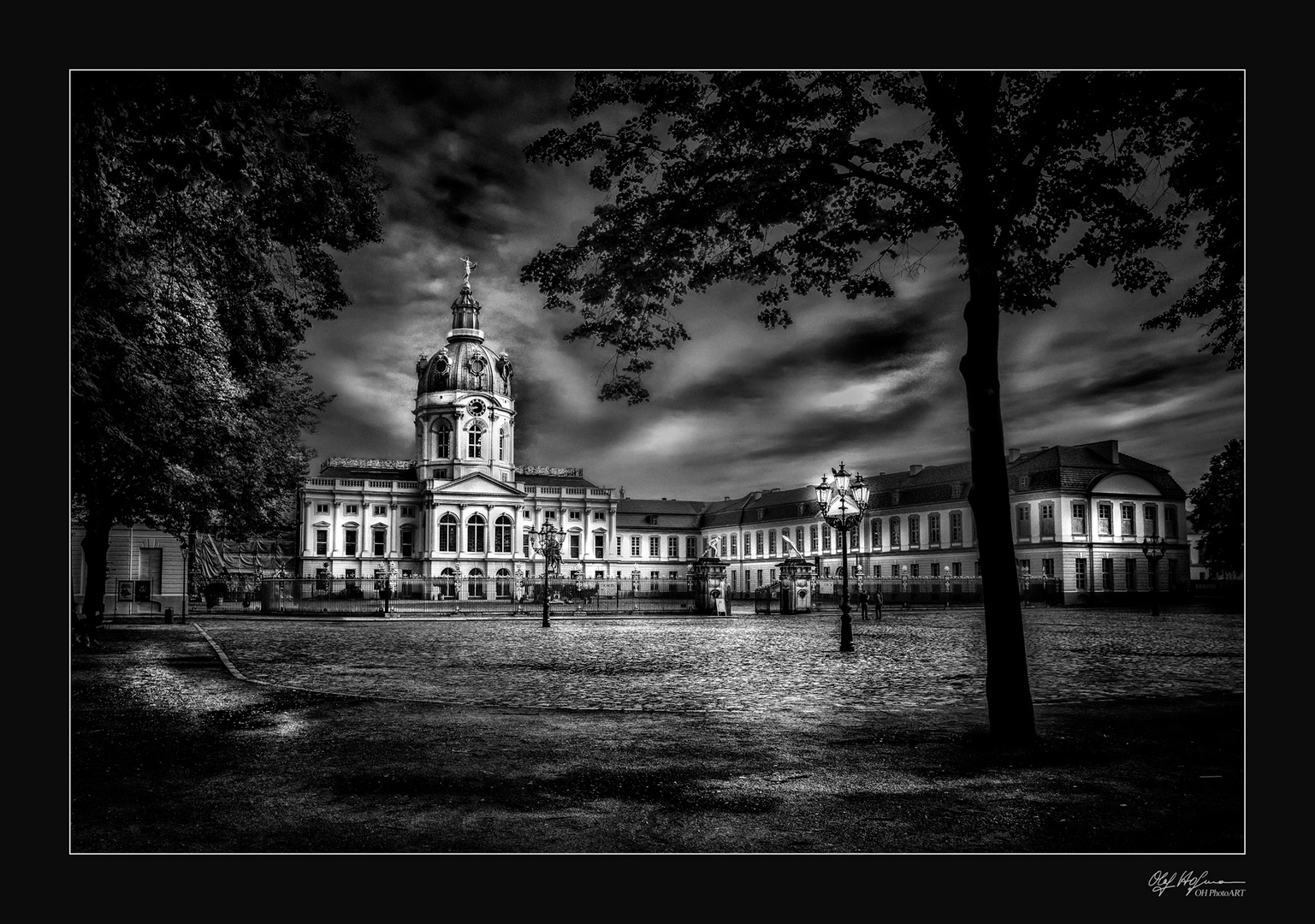 Schloss Charlottenburg an einem ruhigen Sonntagmorgen