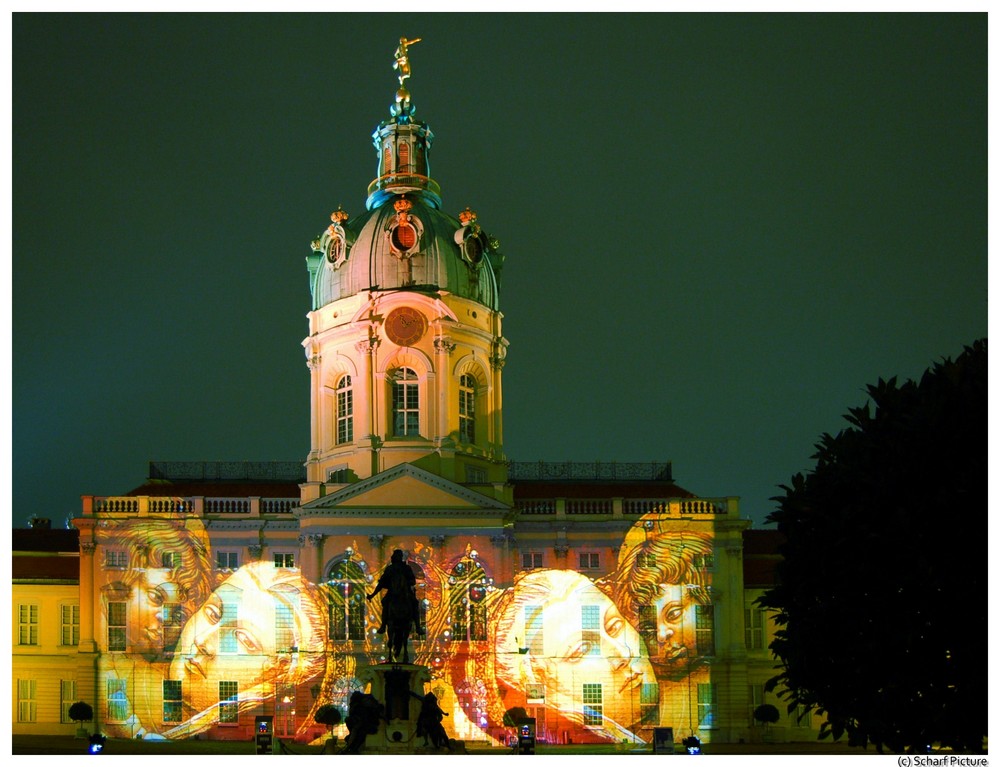 Schloss Charlottenburg ( Berlin ) während der Lichternacht