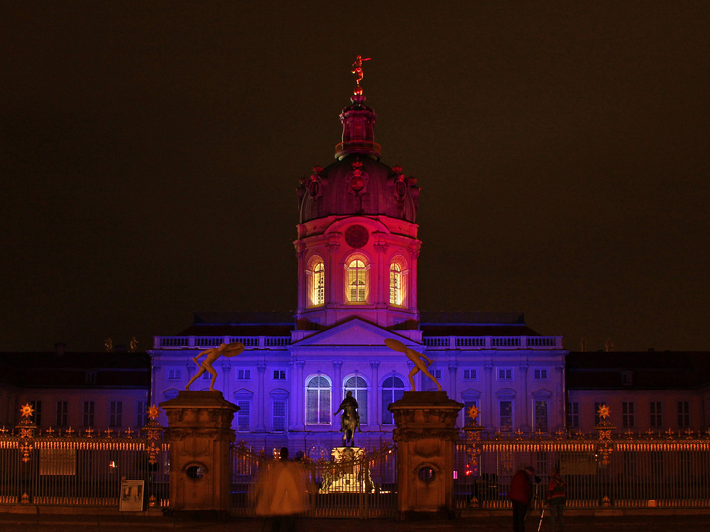 Schloß Charlottenburg in Berlin beim Festival of Lights