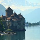 Schloss Chillon aus Richtung  Montreux  gesehen