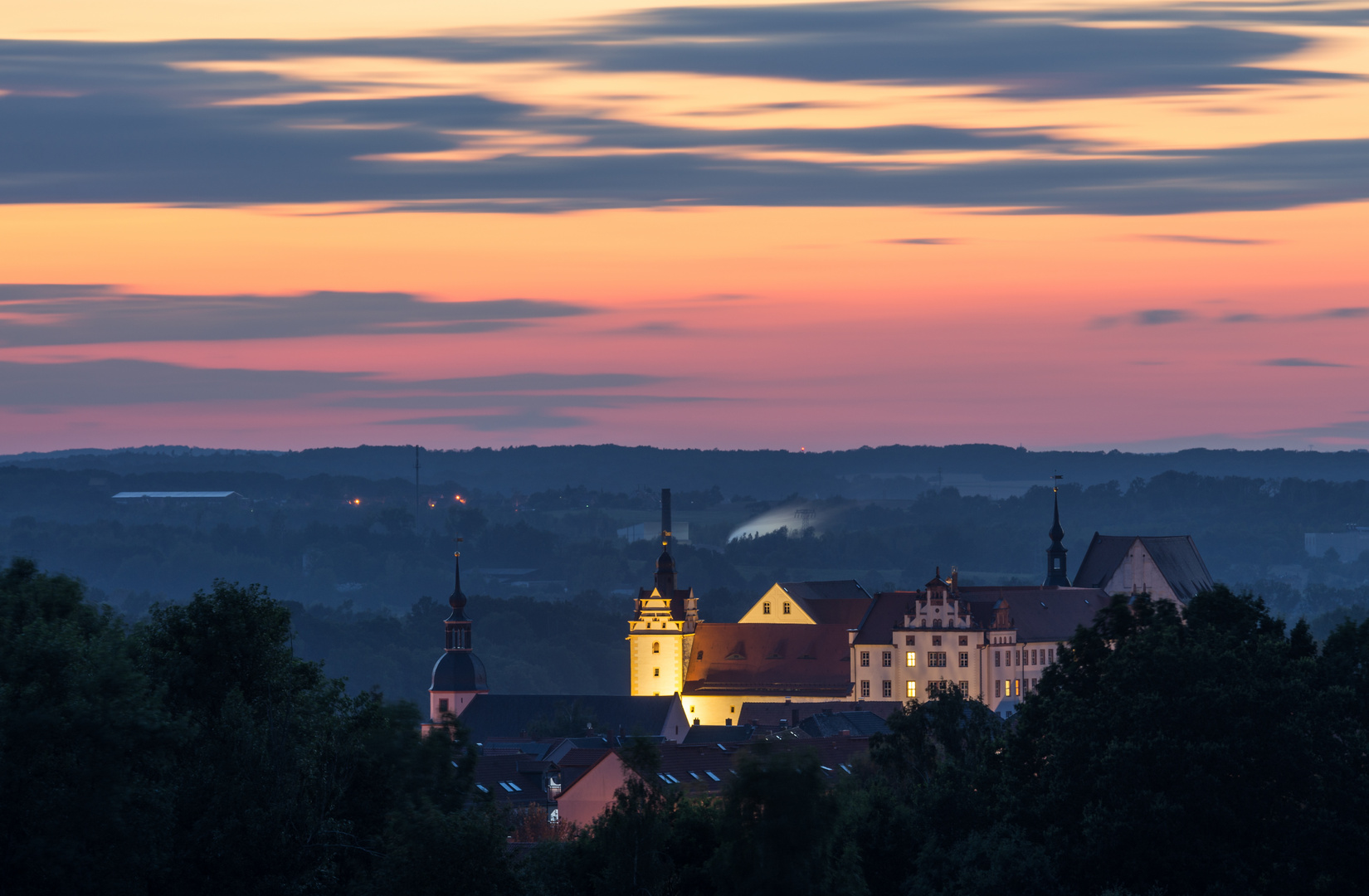 Schloss Colditz im Abendlicht 