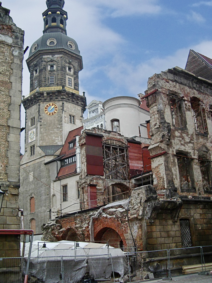 Schloss Dresden, Ruine