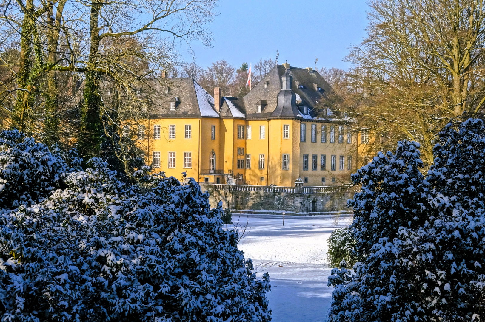 Schloss Dyck im Winter