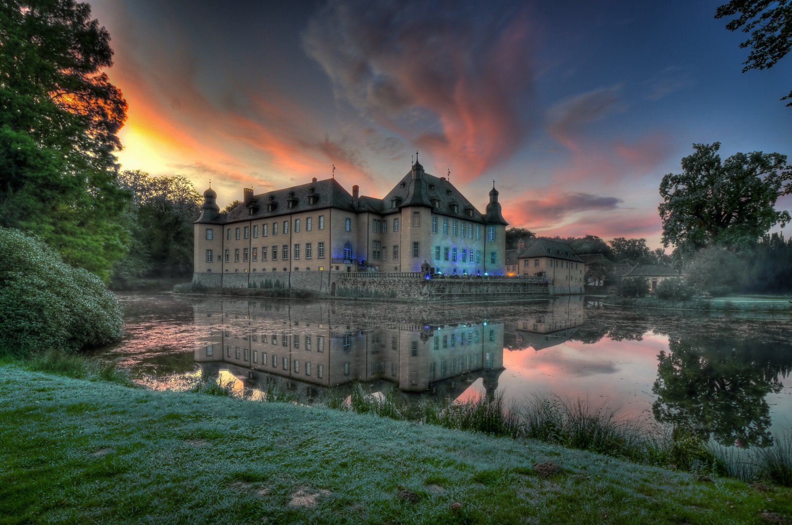 Schloss Dyck kurz vor Illumina 2011