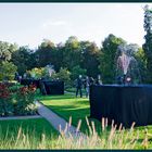 Schloss Dyck- Parkleuchten - Park mit Springbrunnen