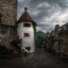 Schloß Eberstein (Innenhof) bei Gernsbach im Nordschwarzwald