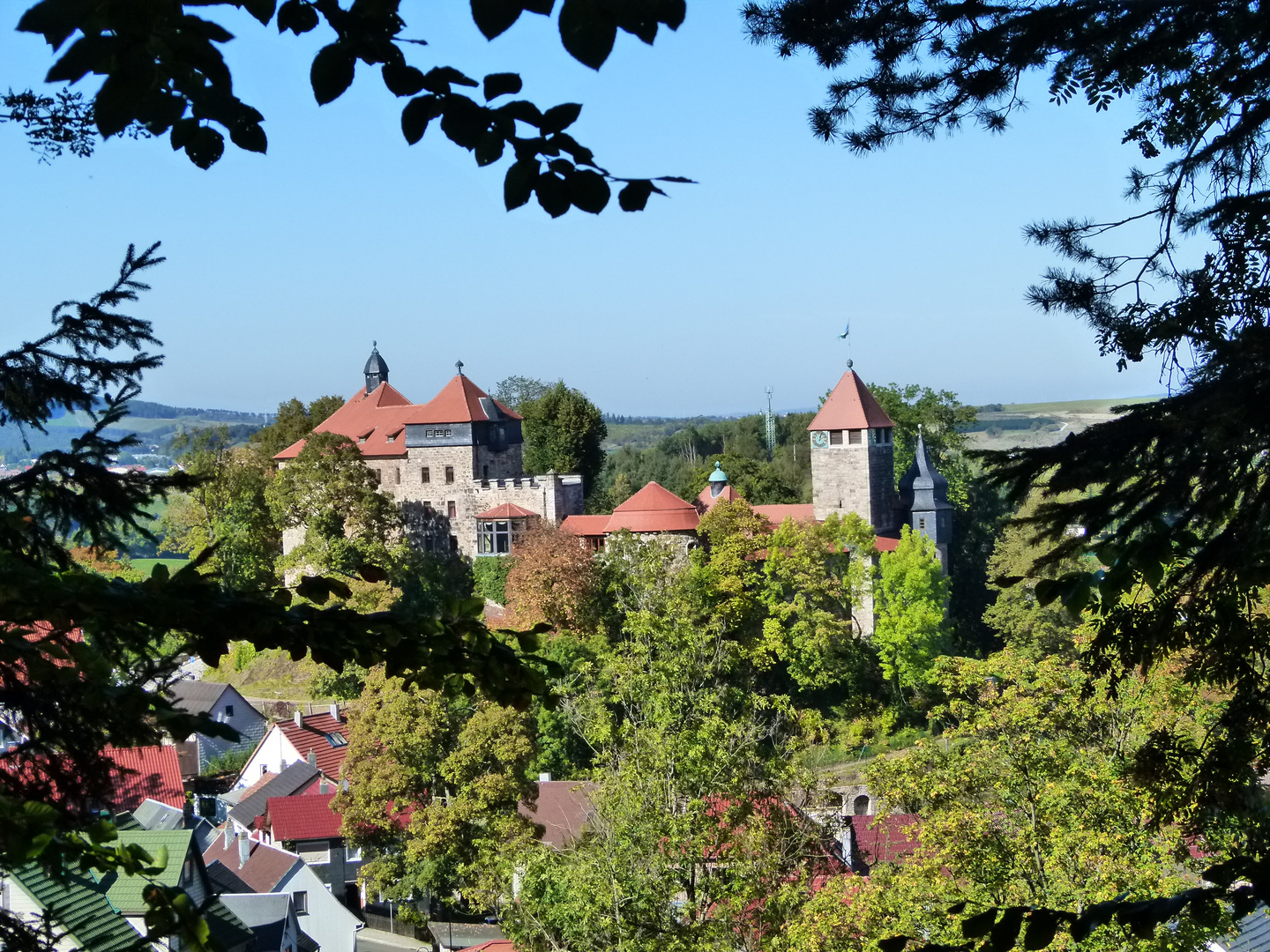 Schloß Elgersburg in Farbe