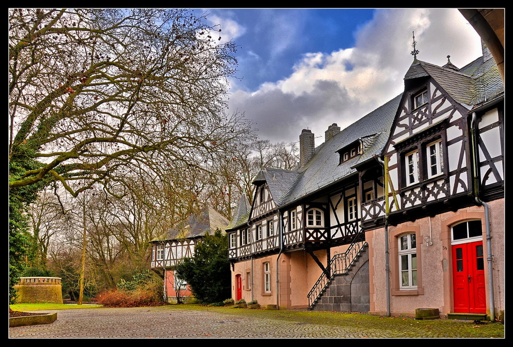 Schloss Eller in Düsseldorf im Februar