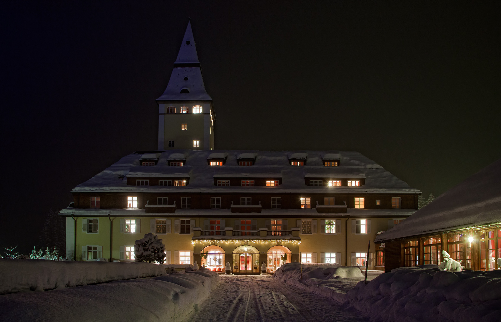 Schloss Elmau, Eingangsbereich