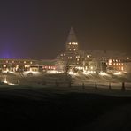 Schloss Elmau versinkt im Schnee