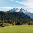 Schloss Elmau vor Wettersteingebirge