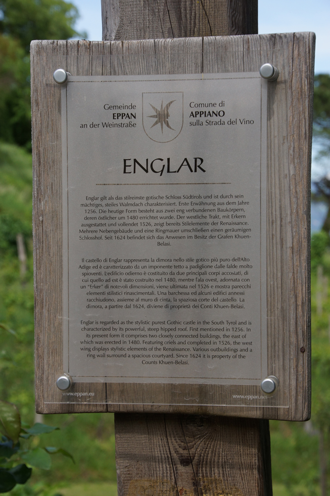 Schloss Englar Info in Eppan