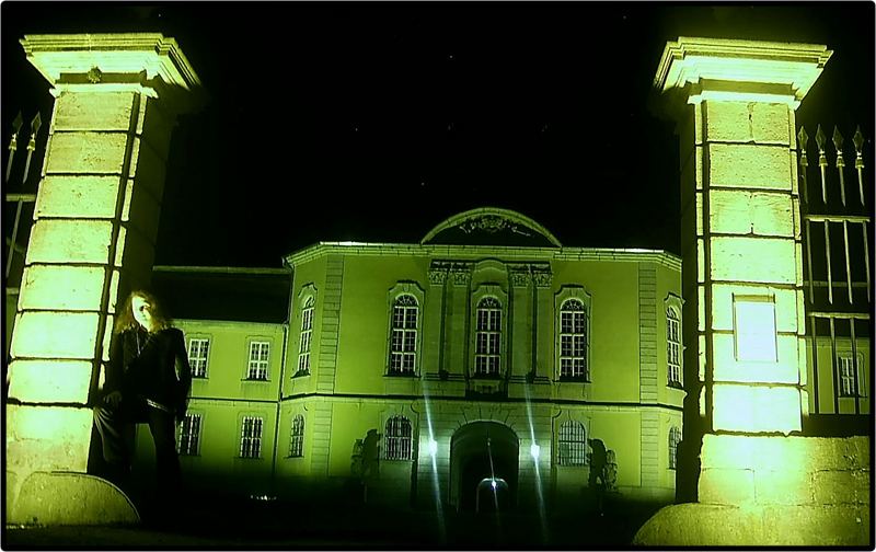 Schloß Fasanerie bei Nacht