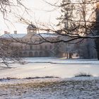 Schloss Favorite im Schnee