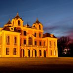 Schloss Favorite Ludwigsburg Nordseite bei Sonnenuntergang