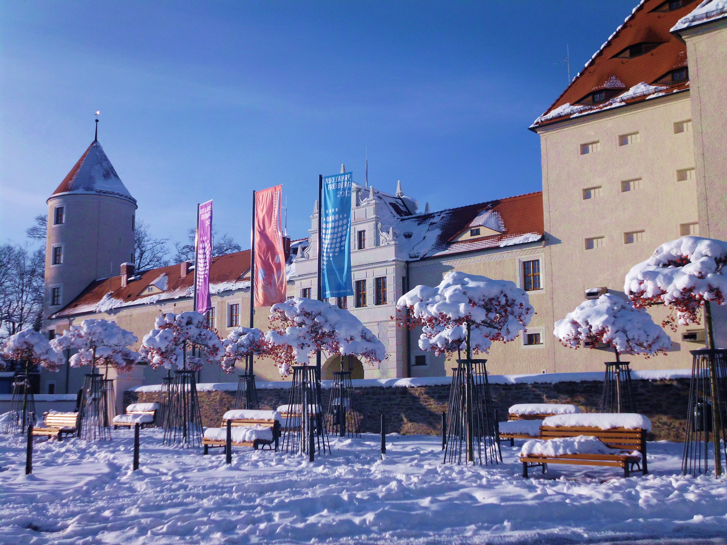 Schloß Freudenstein im Winter