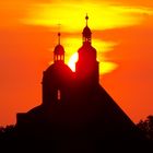 Schloss Friedenstein Gotha im Sonnenaufgang